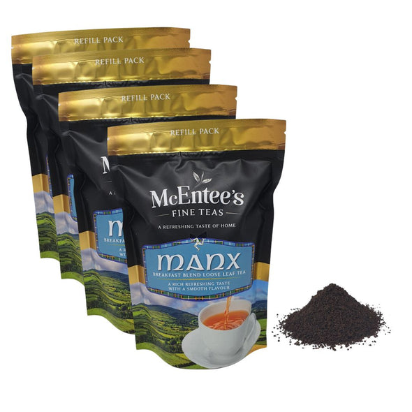 Thé en vrac pour le petit-déjeuner Manx 250g (100 tasses) - McEntee's Tea