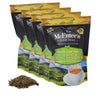 Packaging of McEntee's Fine Teas Irish Mint & Nettle Infusion with loose leaf tea on a white background