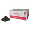 Box of McEntee's Gold Blend loose leaf tea with tea leaves on a white background