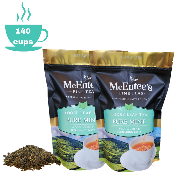 Tè alla menta pura 150g (70 tazze di tè) - McEntees Tea