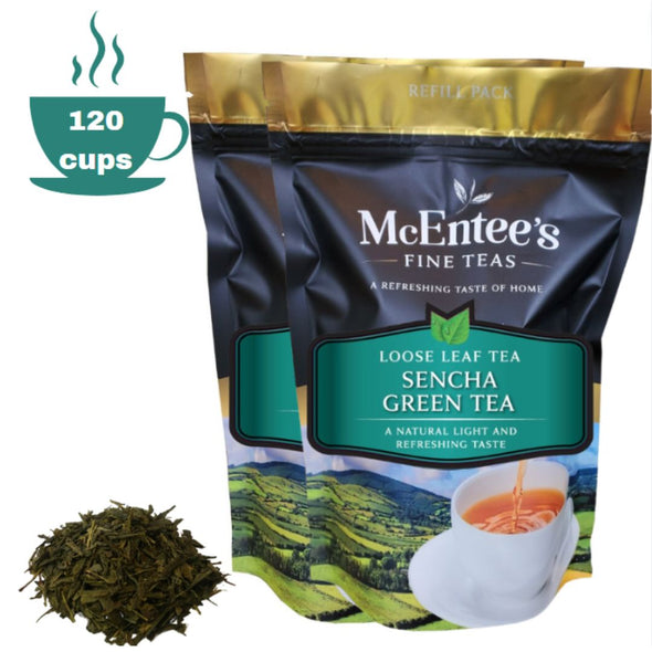 Tè Verde Sencha 130g (70 tazze di tè) - McEntees Tea