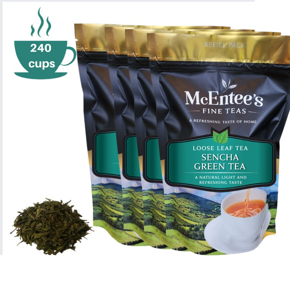 Tè Verde Sencha 130g (70 tazze di tè) - McEntees Tea