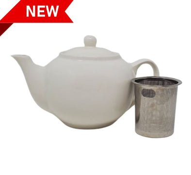 McEntee's Dublin Ceramic Cream Filter Teapot 600ml (1-2 cup)