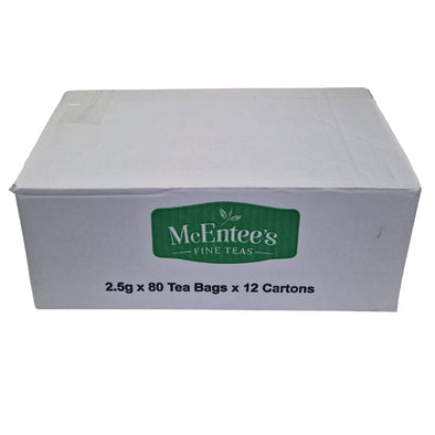 McEntee’s Irish Breakfast Biodegradable Teabags – 12 x 80 Foil-Wrapped Teabags (Case Pack)